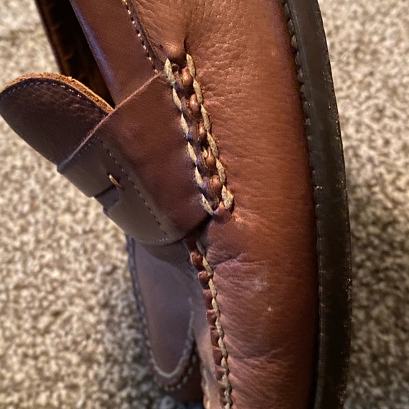 Johnston & Murphy Men’s Brown Leather Penny-loafers Slip on Shoes size 10m - Picture 4 of 11